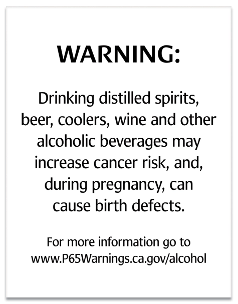 Alcohol Warning Sign: Pregnancy and Birth Defects