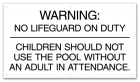 Arkansas No Lifeguard Sign
