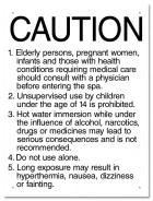 California Spa Rules Sign