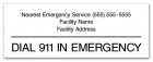 Delaware Pool Emergency Phone Sign