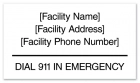 Emergency Dial 911 Pool Sign