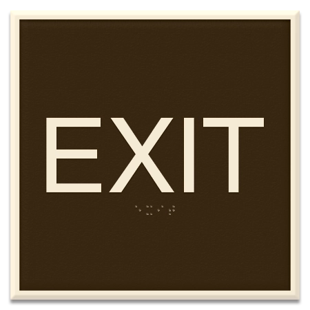 "Exit" Egress Sign - CA Compliant