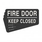 Fire Door - Keep Closed Label - 4 Pack