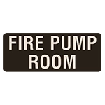 Fire Pump Room Label