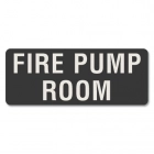 Fire Pump Room Label