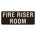 Fire Riser Room Label