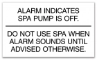 Florida Spa Alarm Rules Sign