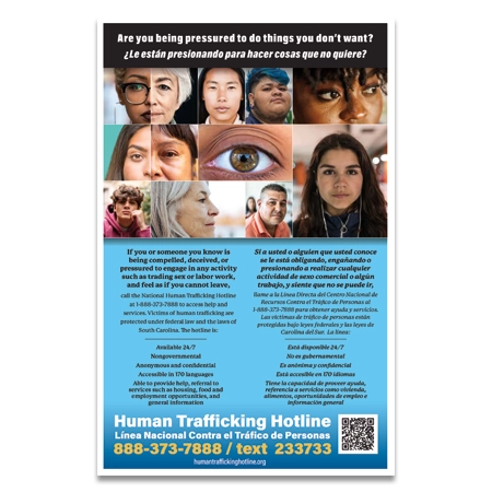 Human Trafficking Sign - SC Compliant