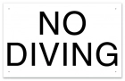 Idaho No Diving Sign