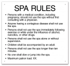 Iowa Spa Rules Sign