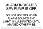 ISPSC Spa and Hot Tub Alarm Sign
