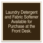 Laundry Detergent Informational Sign