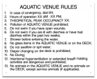 MAHC Aquatic Venue Rules Sign