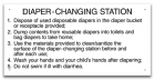 MAHC Diaper-Changing Station Signage