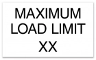 Maximum Load Pool Rules Sign