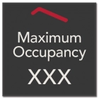 Maximum Occupancy Sign