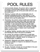 Minnesota Pool Rules Sign