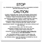 Mobile County, Alabama Spa Safety Rules Sign
