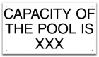 Montana Pool Capacity Sign