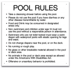 Montana Pool Rules Sign