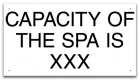 Montana Spa Capacity Sign