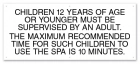 Nevada Children Under 12 Spa Rules Sign