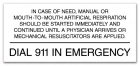 Nevada Dial 911 In Emergency Sign
