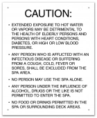 Nevada Spa Rules Sign
