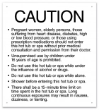 New Jersey Hot Tub Spa Caution Sign