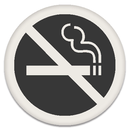 No Smoking Sign - Symbol Only - 10 pack