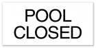 North Carolina Pool Closed Sign
