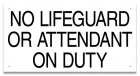 Oklahoma No Lifeguard Sign