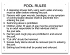 Oklahoma Pool Rules Sign