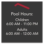 Pool Hours Sign