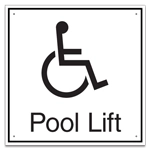 Pool Lift w/ISA Symbol - Large