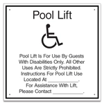 Pool Lift w/ISA Symbol - Large