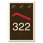 Room Number Sign w/Symbols