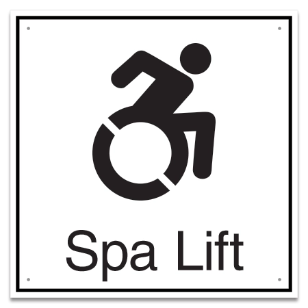 Spa Lift w/Dynamic ISA Symbol - Large