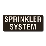 Sprinkler System Label