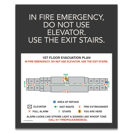 Standard Elevator Evacuation Plans - NYC Compliant