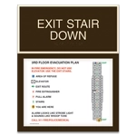 Standard Stairway Evacuation Plans - CA Compliant