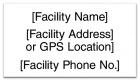 Texas Emergency Phone Location Sign