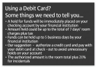 "Using a Debit Card?"