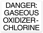 Virginia Danger Gaseous Chlorine Sign