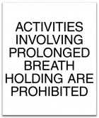 Wisconsin Breath Holding Pool Sign