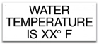 Wisconsin Water Temperature Pool Sign