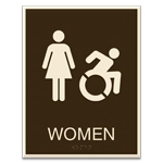 Women Sign w/Female & Dynamic ISA Symbols
