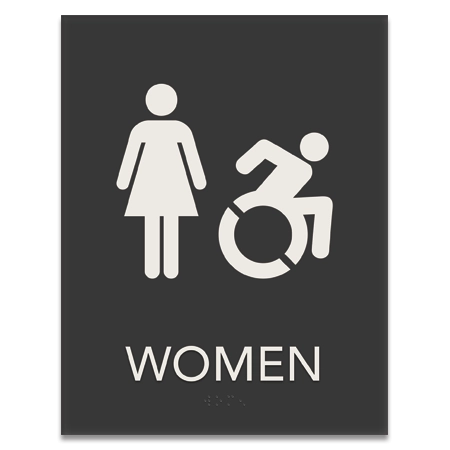 Women Sign w/Female & Dynamic ISA Symbols
