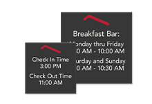 informational signs
