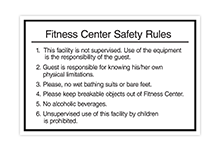 Fitness Center/Laundry Rules